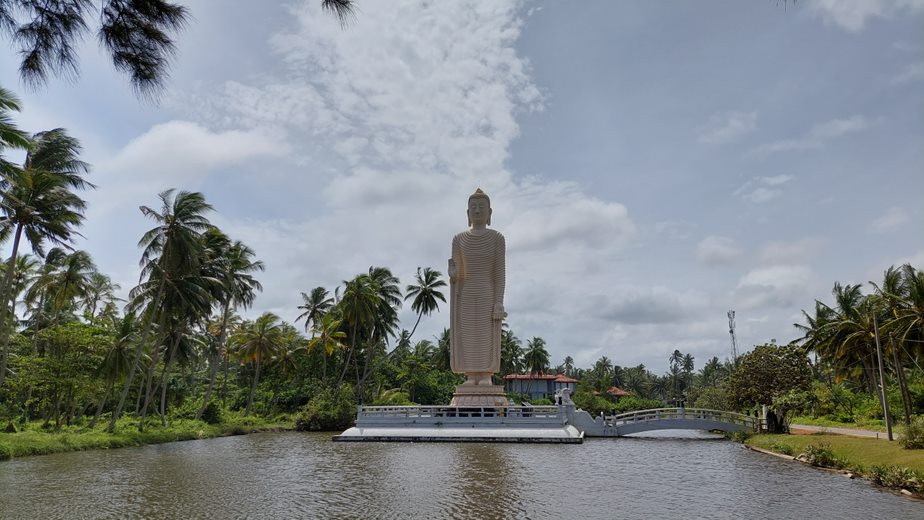 Tsunami Honganji Viharaya Buddhist Statue Near The Community Tsunami Museum | Hikkaduwa | Sri Lanka | Australian Cricket Tours