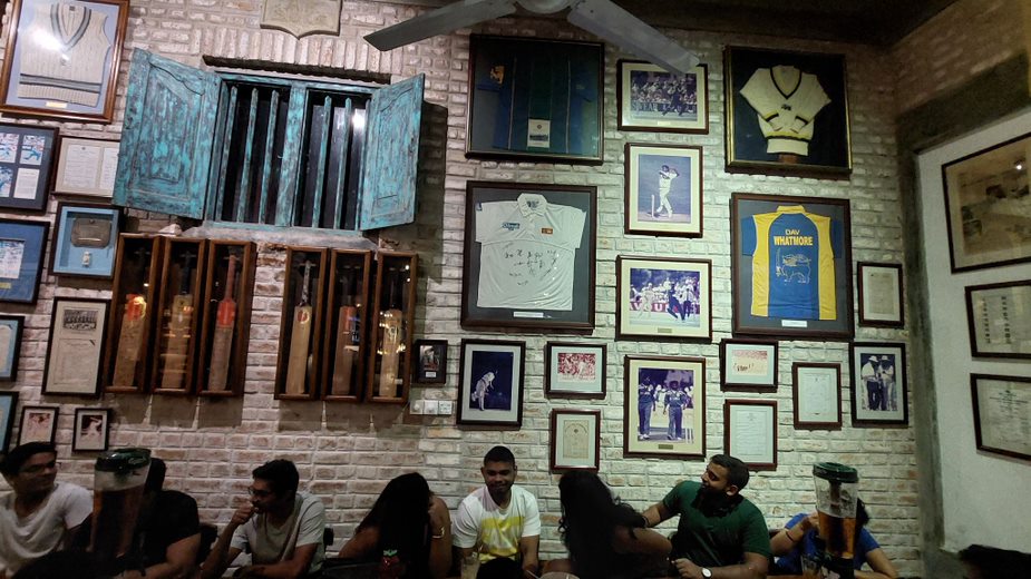 One Of The Many Walls Of Cricket Memorabilia At The Cricket Club Cafe Colombo | Sri Lanka | Australian Cricket Tours 