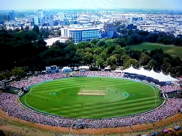 Australian Cricket Tours - Aerial View Of The Magnificent Hagley Oval Bathed In Sunshine, Christchurch, New Zealand