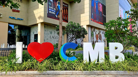 Colombo City Centre Shopping Mall With 'I Heart CMB' Signage At The Front | Colombo | Sri Lanka | Australian Cricket Tours