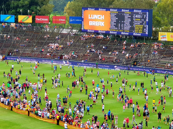 Australian Cricket Tours - Spectators Enjoying Time On The Field During The Lunch Break At The Wanderers Cricket Stadium, Johannesburg