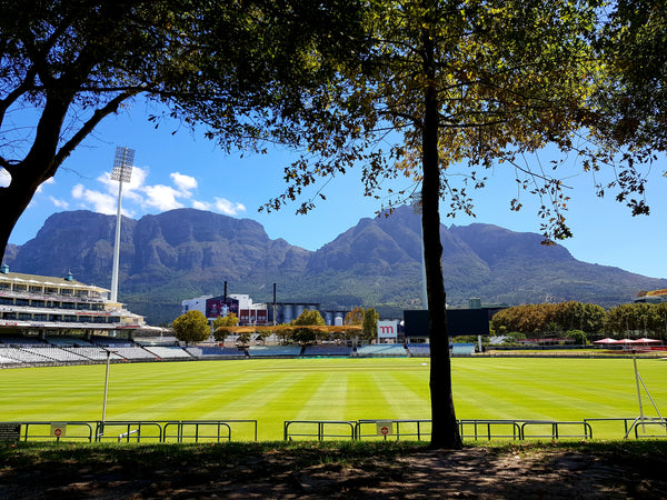 Australian Cricket Tours - The View Of Table Mountain And Devil's Peak From Under The Oak Trees At Newlands Cricket Cricket Stadium, Cape Town, South Africa