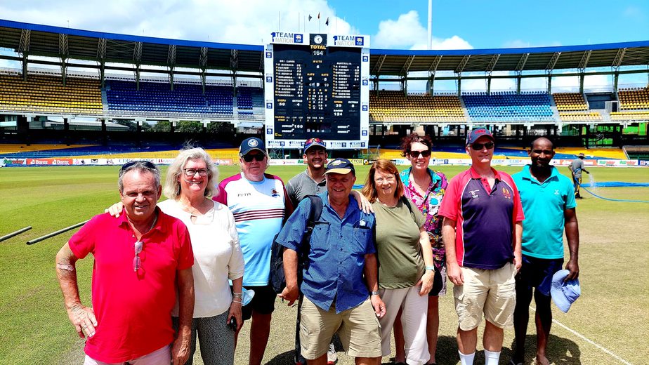 A Team Photo Of Australian Cricket Tourists In The Middle Of Ranasinghe Premadasa International Cricket Stadium One Of Colombo's Test Cricket Grounds | Sri Lanka | Australian Cricket Tours