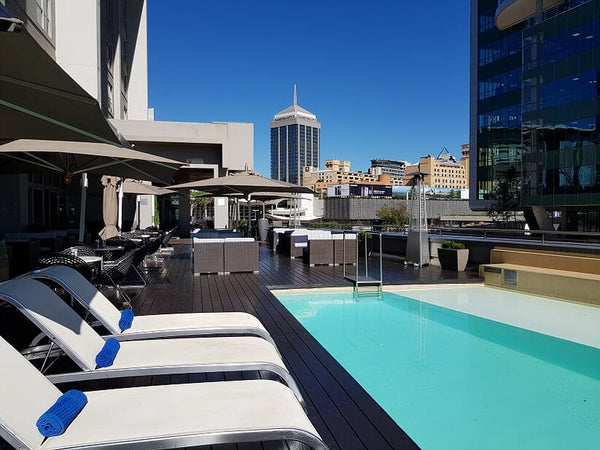 Swimming Pool And Bar Of Radisson Blu Gautrain Hotel Sandton City | Johannesburg | South Africa | Australian Cricket Tours
