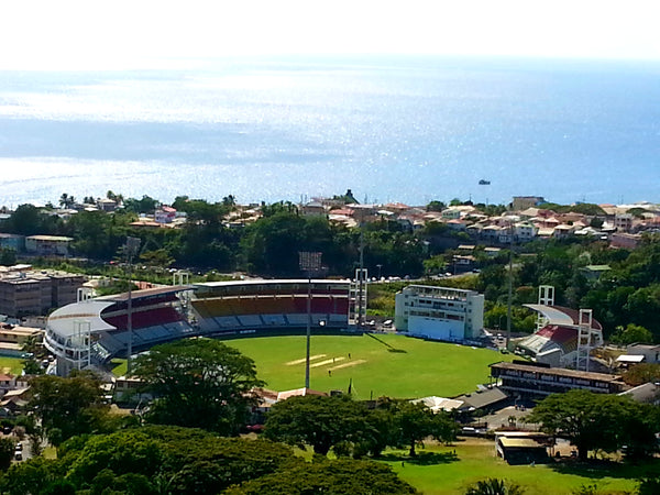 Australian Cricket Tours - The View Of Windsor Park Cricket Ground In Dominica From Morne Bruce Viewpoint