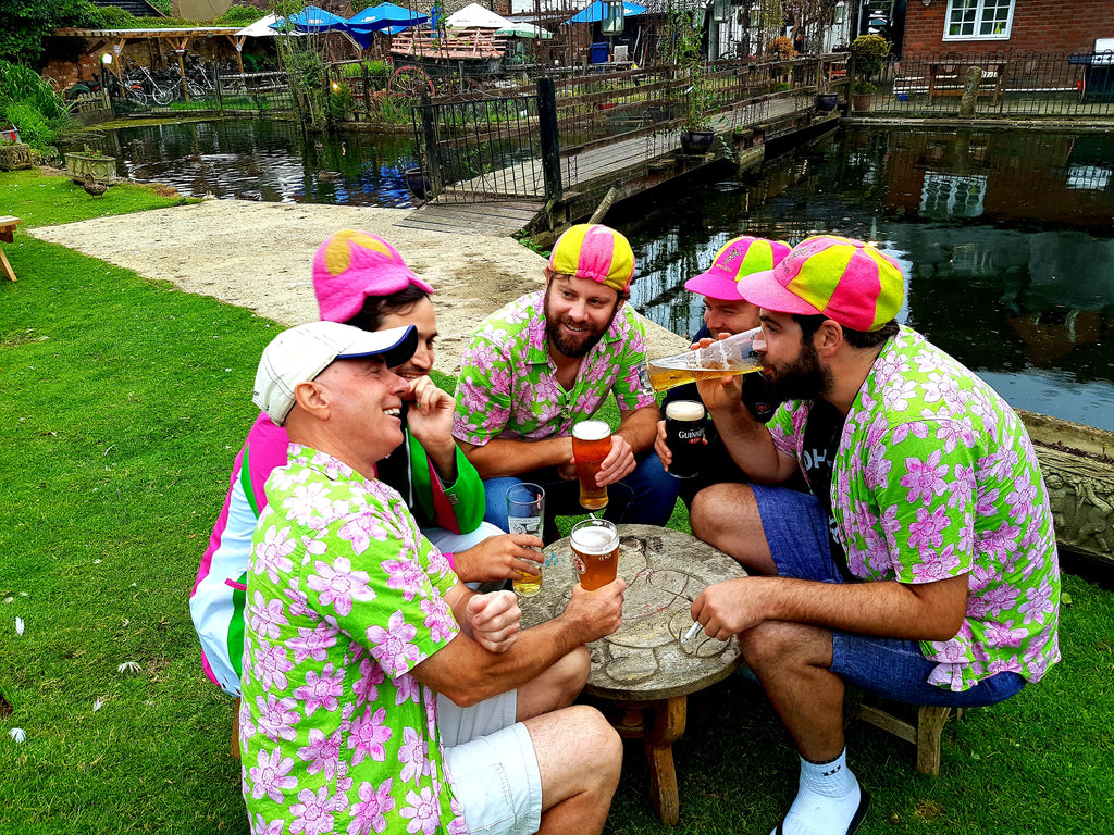Australian Cricket Tours - Nepotists Cricket Club Brains Trust Sit Around The 'Winnie The Pooh' Table At The Red Lion Pub In Little Missenden After Their Game Against Little Missenden Misfits Cricket Club