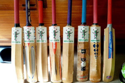 Cricket Bat Sizes featuring a range of Cricket Bats from the Nepotists Cricket Club