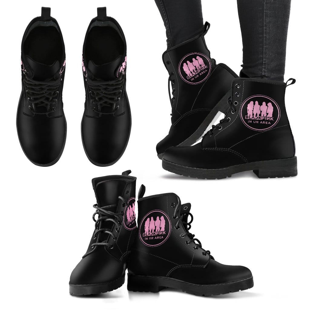 black pink shoes