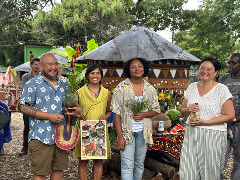 Omar Buenaventura, Maria Dumlao, Bitter Kalli, and Nicky Uy with Siling Labuyo Pepper