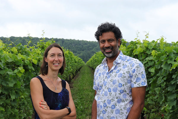 Pictured: Winemaker, Elisa Mazzi and Team Principal, Shiraz Mottiar