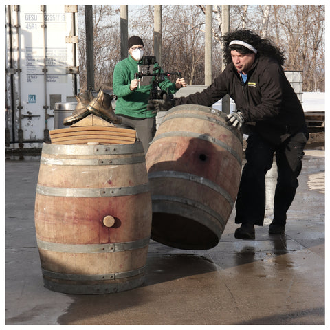 2021 Dan Stouck Barrel Rolling for Winter Wine Fest event