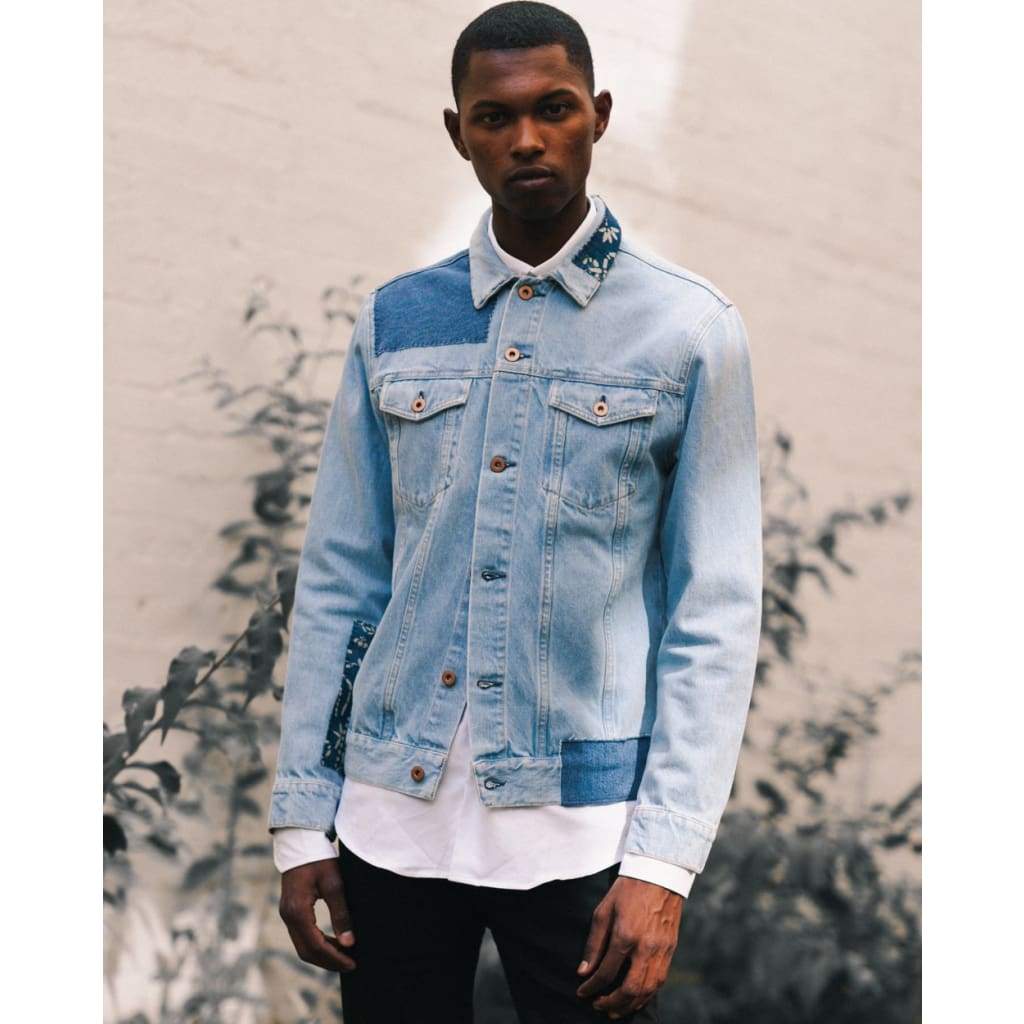 reworked denim jacket mens