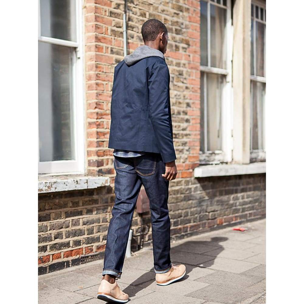 tapering selvedge denim