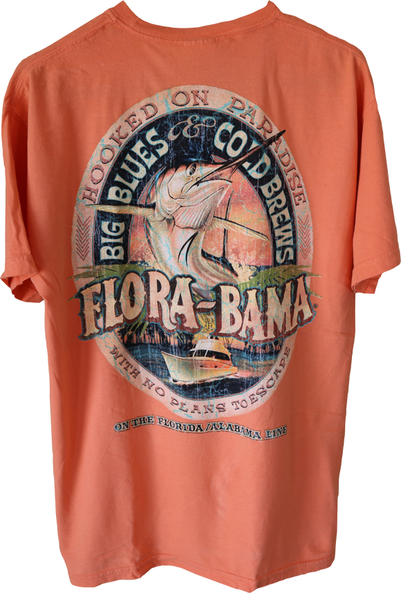 Flora Bama Hooked on Paradise In Comfort Colors