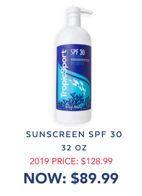 TropicSport SPF 30 32oz Mineral Sunscreen 2020 Price Drop