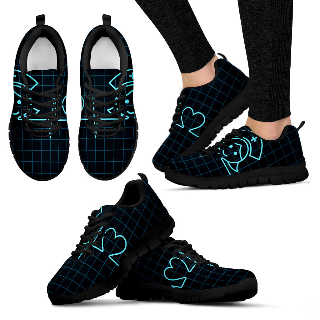 blue heart nurse shoes