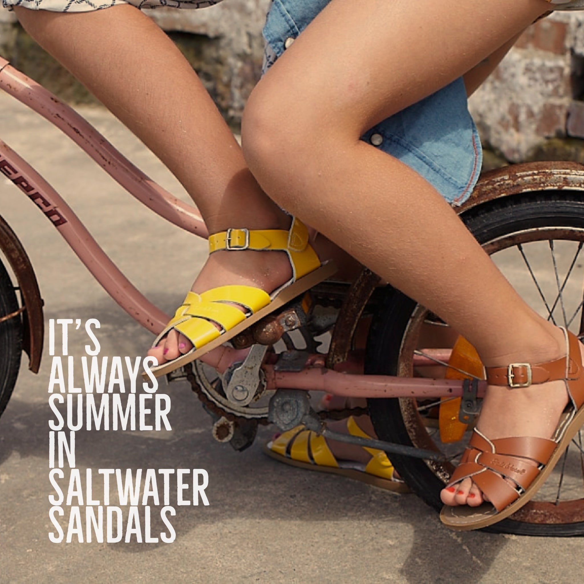 gold saltwater sandals