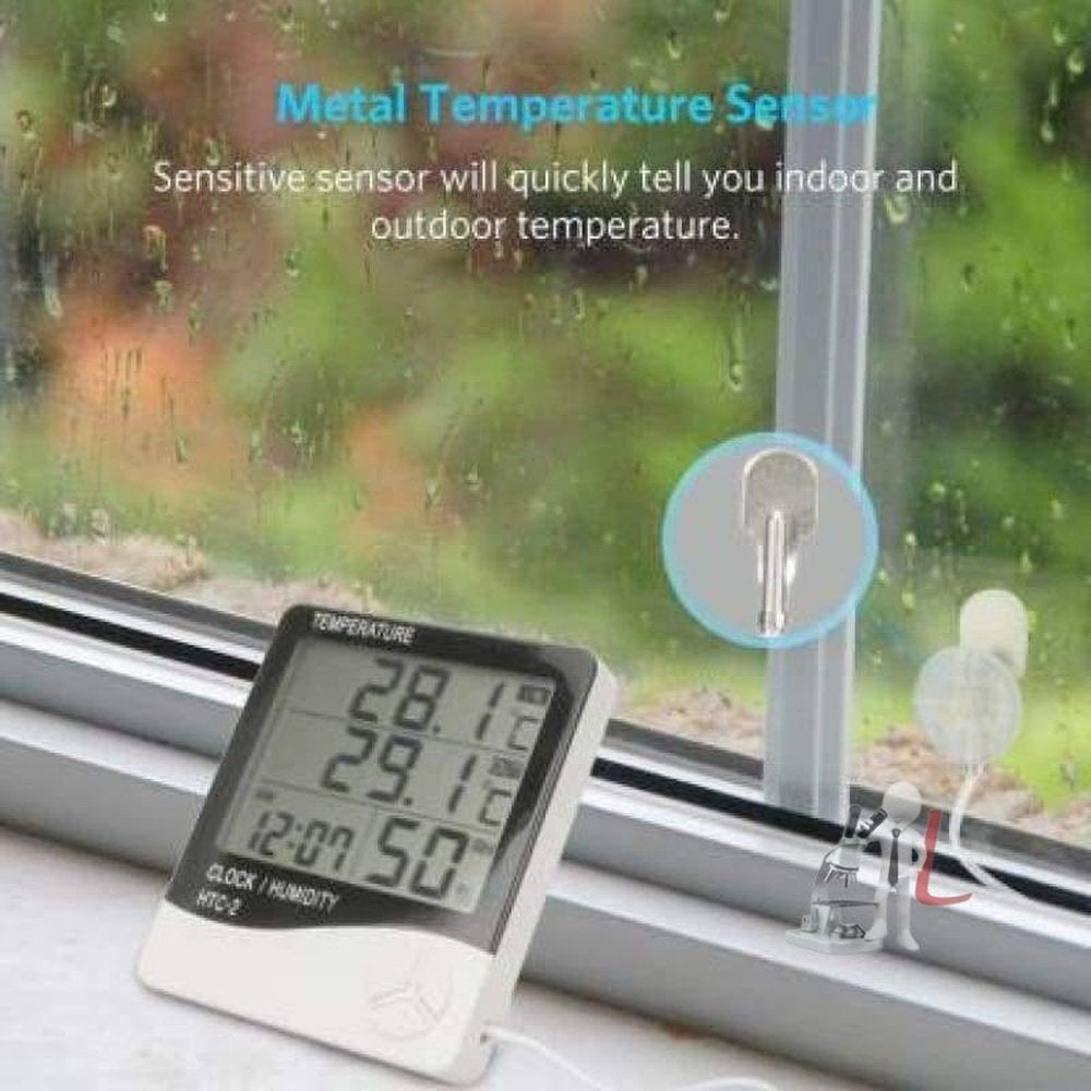 Digital ThermoHygrometer with Clock & LCD DIsplay