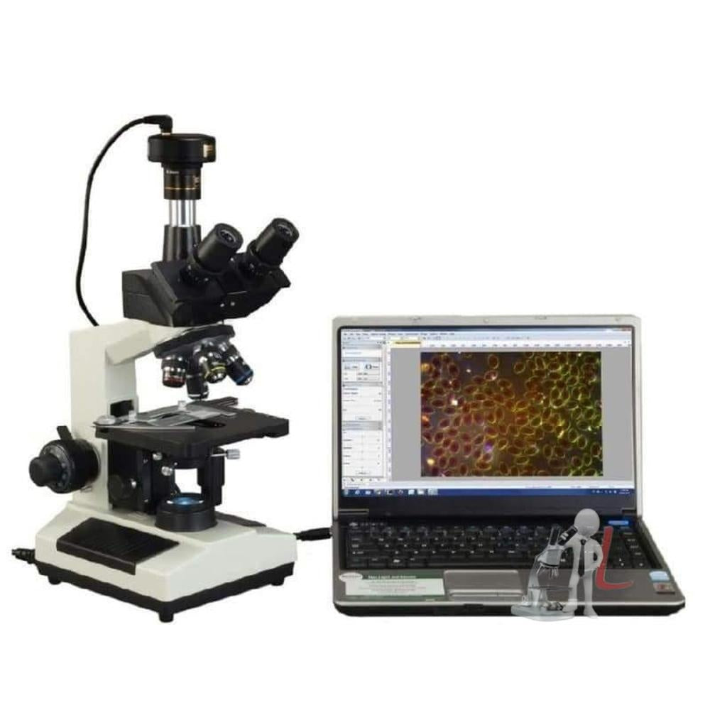 Trinocular Microscope With Camera Objectives Heavy Quality