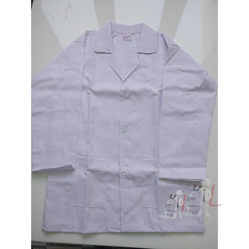 Cotton Unisex Apron Lab Coat - Regular Length - Half Sleeves - Navy Bl –  Uniformic Store