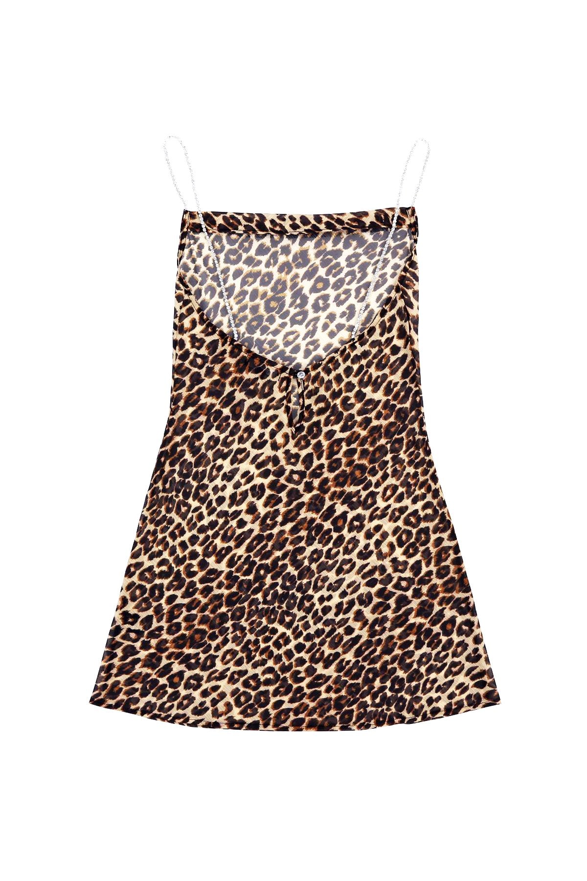 cheetah slip dress