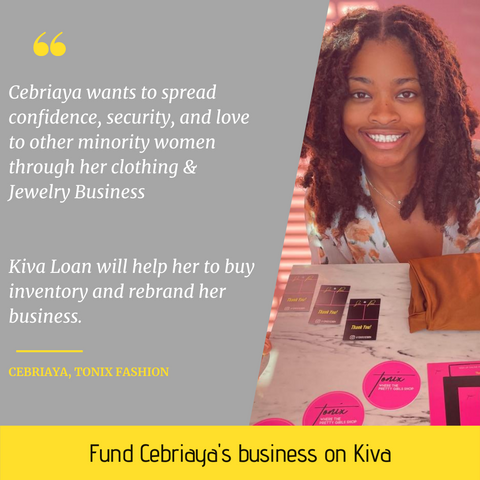 Kiva Pretty Pokets Empowering women businesses