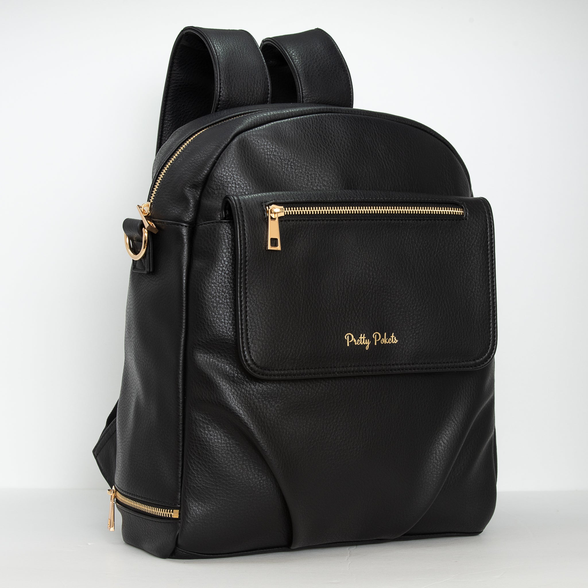 Shayla Diaper Bag Backpack -Black (Bundle) – Pretty Pokets