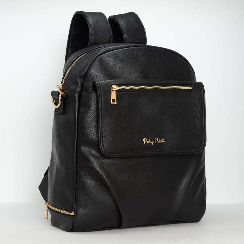 Shayla Diaper Bag Backpack -Black 