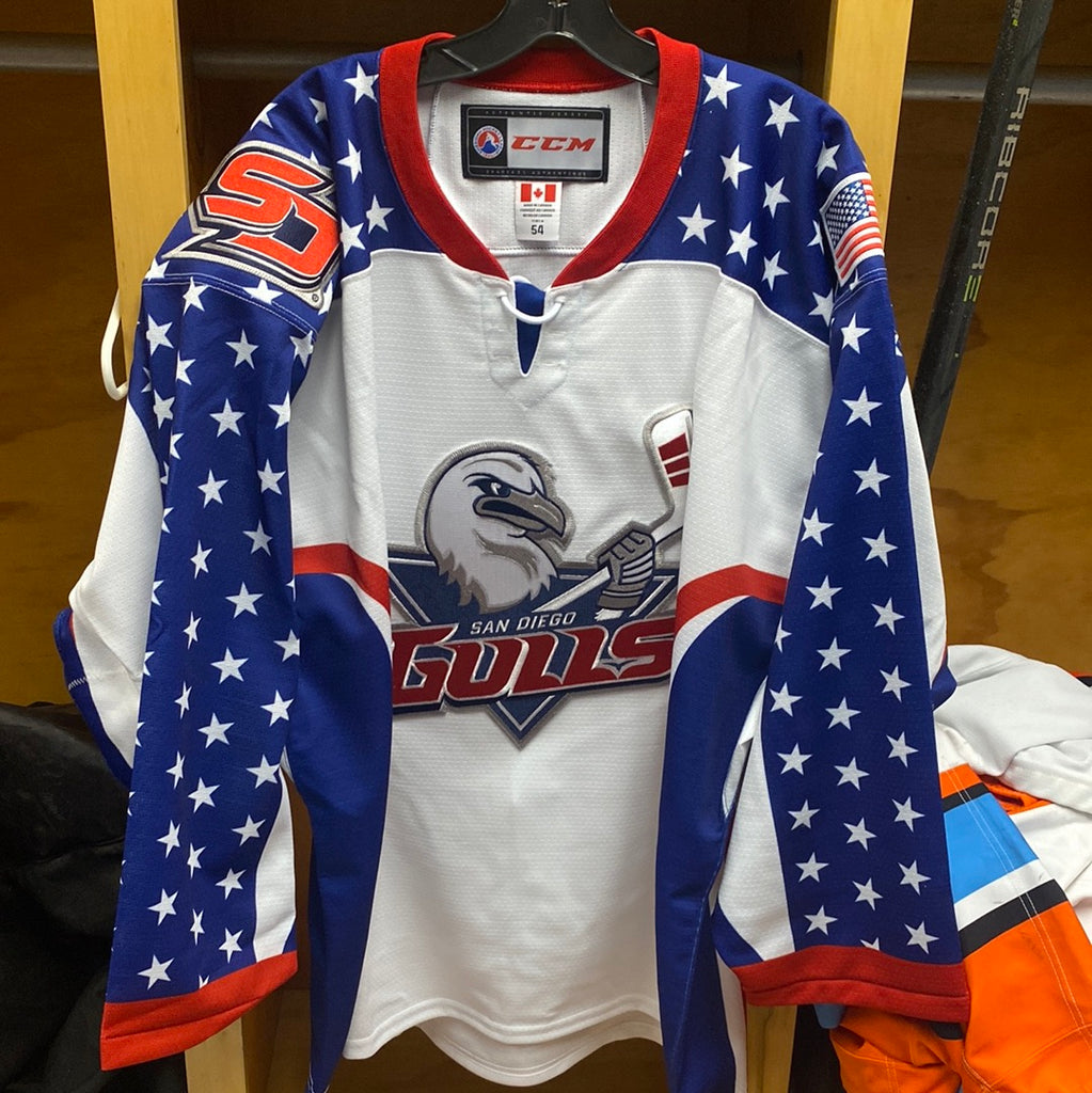 New Blank San Diego Gulls Breast Cancer New Men's CCM Game Jersey