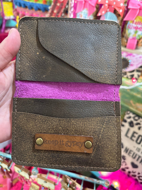 Brown Check Upcycled Wallet – Rockin The Lace Boutique