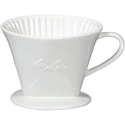 1-Cup #2 Porcelain Pour-Over Cone Coffeemaker - White Lincoln Park Emporium