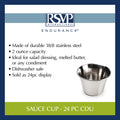 RSVP Endurance Sauce Cup, stainless steel, 2 oz