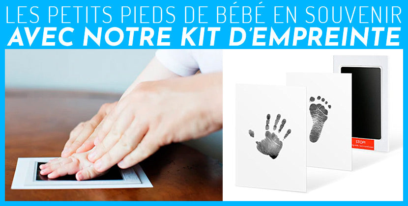 Kit de cadre photo d'empreinte de main et d'empreinte de bébé Safe  Clean-touch Pad