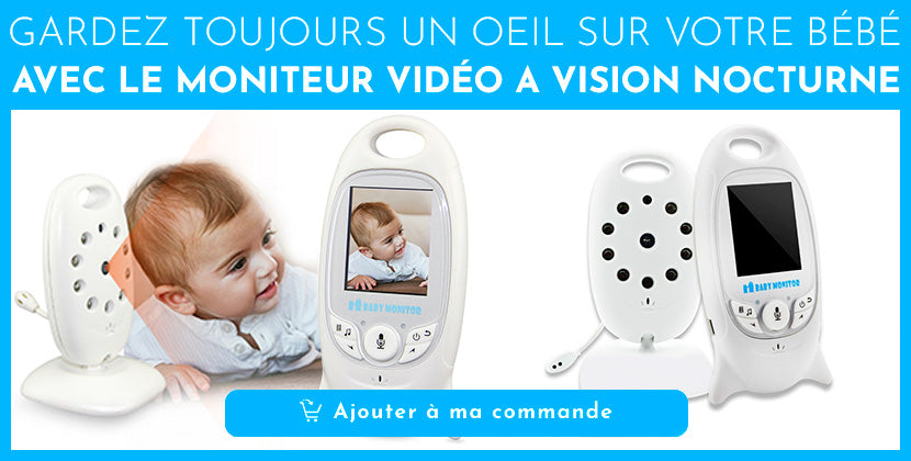Moniteur vidéo pour surveiller votre bébé