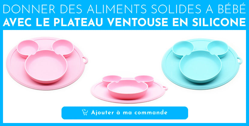 Baby silicone meal tray