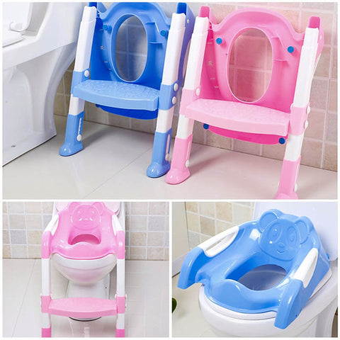 Toilette Pot WC, Enfant Siège de Toilette D'apprentissage de la Propreté,  Pliable Reducteur de Toilette avec Poignées Patins Anti-Dérapants, Chaise  De