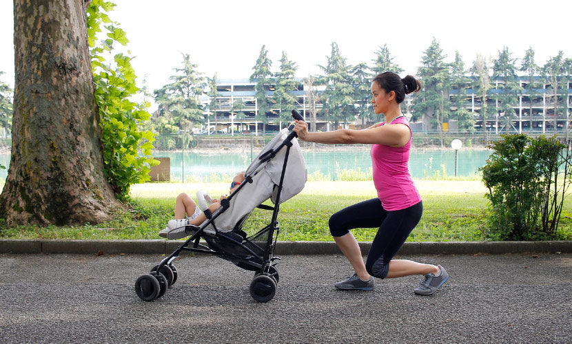 Fit'poussette avec bébé