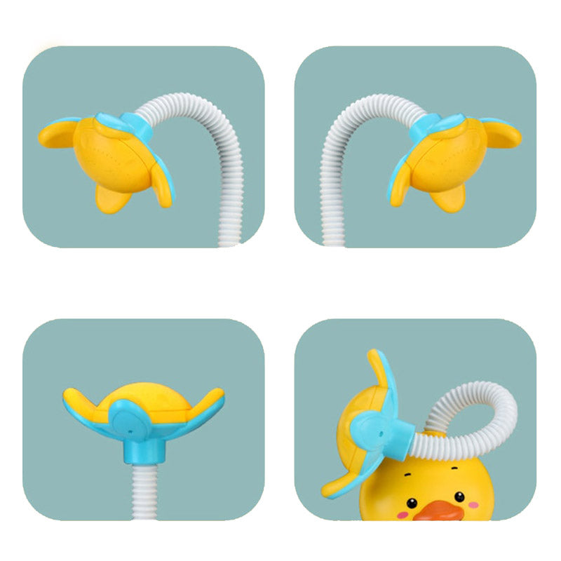 Chick shaped water jet bath toy