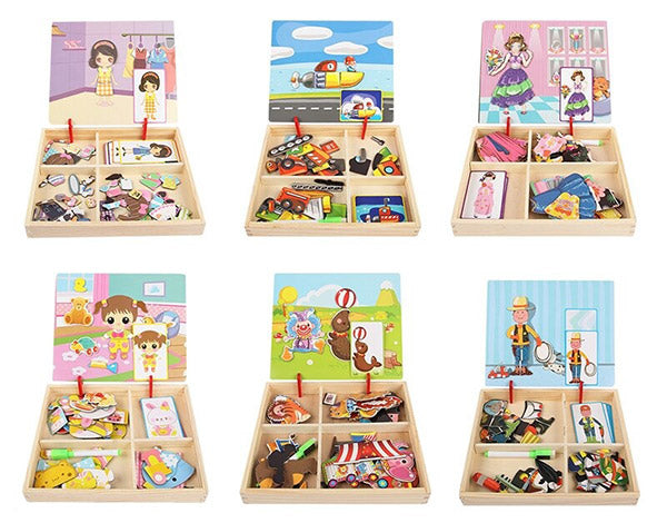 Jouet en bois puzzle éducatif montessori pour enfant