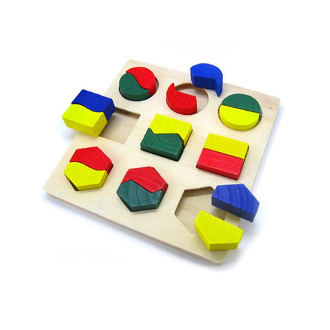 Wooden puzzle for baby's awakening