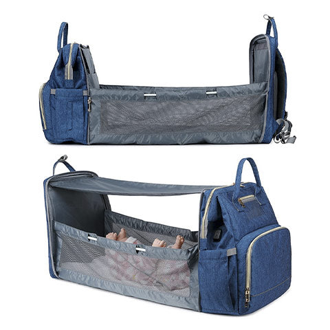 Sac à dos de maternité pour les parents dépliable pour que bébé puisse dormir n'importe où