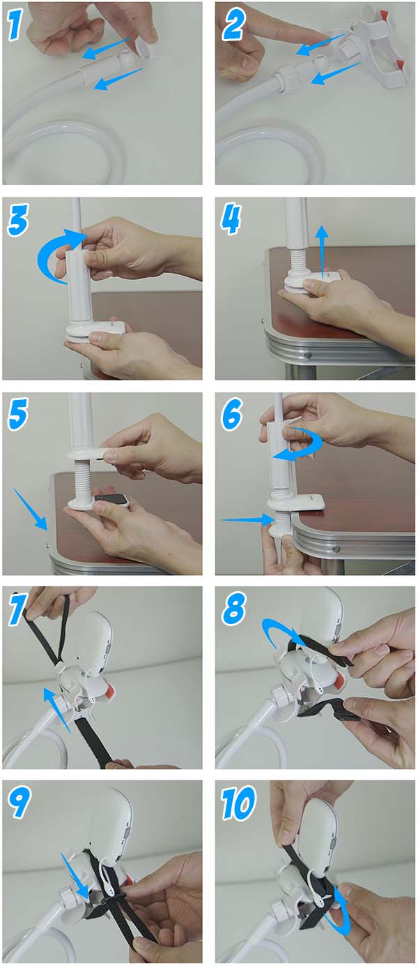 Fixing the camera mount with steps