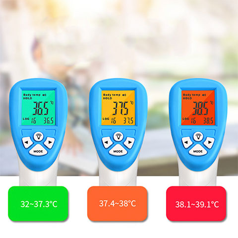 Backlight color baby non-contact infrared thermometer