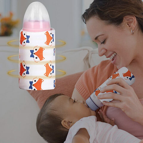 bottle warmer by usb with funny patterns for baby