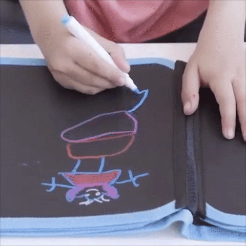 video of the My Little Angel erasable drawing book for children