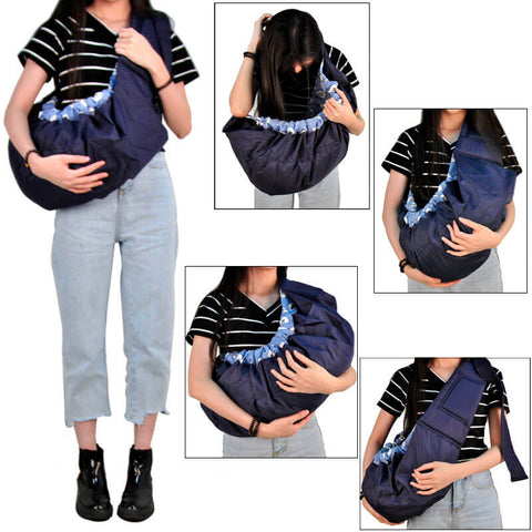 baby carrier over the shoulder on the mon petit ange boutique