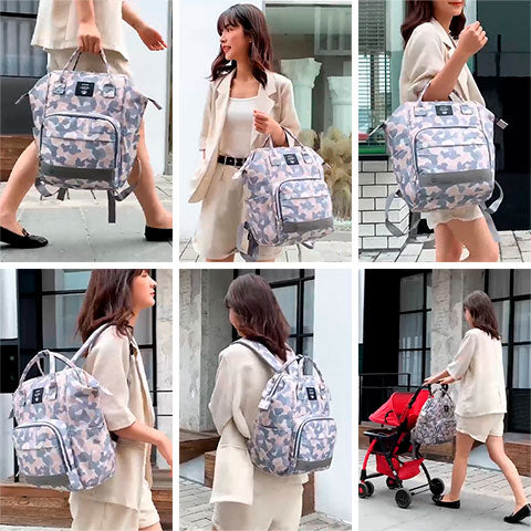 Maternity diaper backpack for parents