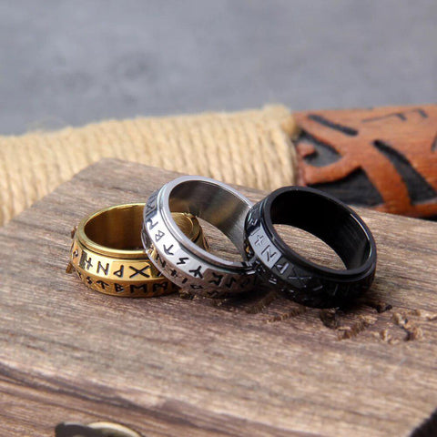 viking rune rings