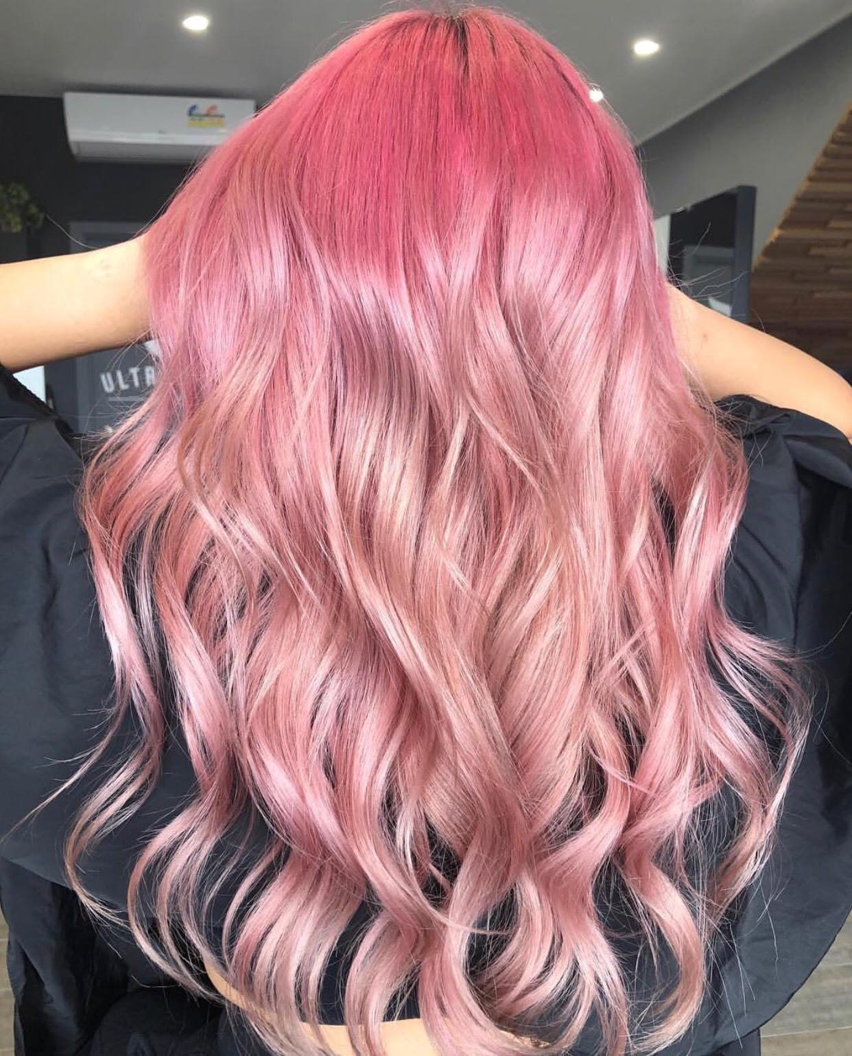 Pink Color Melt Salon Guys