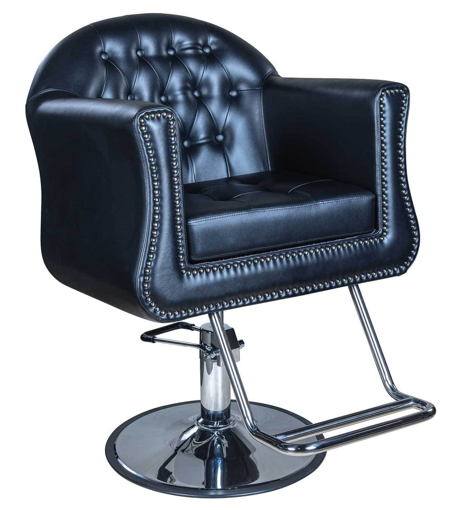 Icarus Young Black Beauty  Salon  Styling Chair  Round 